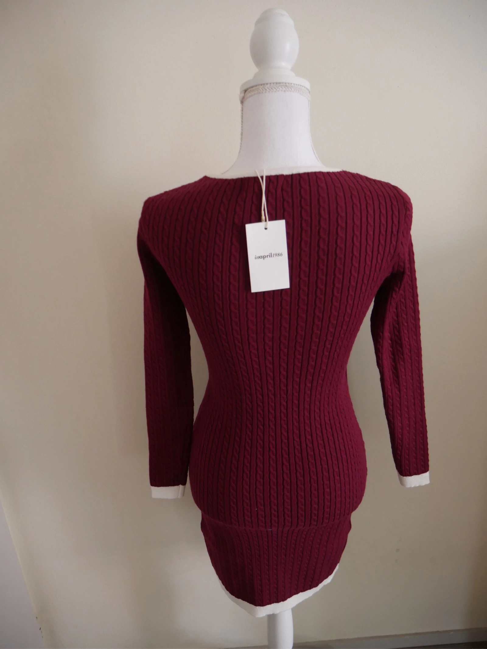 Robe en maille bordeaux neuve  – photo 4